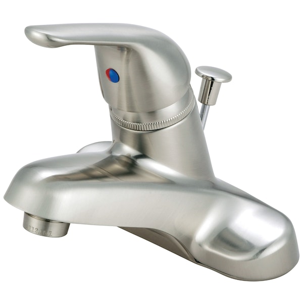 4" Centerset Bathroom Faucet, Brushed Nickel